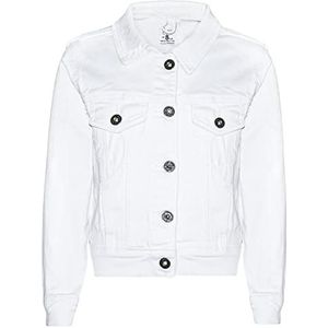 A2Z Dames Vrouwen Mode Denim Jasje Premie 100% katoen Casual Mode - Ladies Jacket J12 White 10