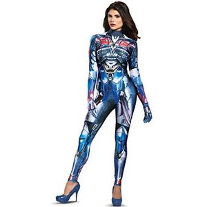 Disguise Women's Optimus Prime Movie Female Bodysuit Costume, Blue, Medium