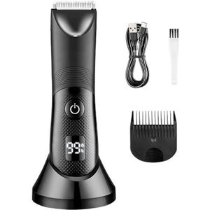 Tondeuse voor mannen, tondeuse privé gebied, haarverwijderaar, elektrische haarscheermachine, IPX7 waterdicht led-display, bikiniseerapparaat