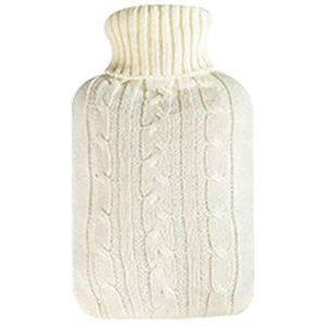 OIFAODAO, Heetwaterflessen Heetwaterzak Herbruikbare draagbare warm water Studentenflat Waterinjectie Heetwaterkruik Met gevulde warmwaterkruik,Warmwaterkruik(Blanc)