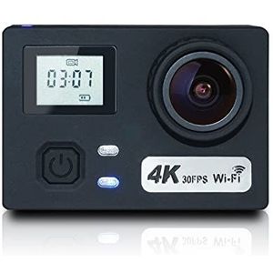 Actiecamera, 4K Dual-Screen Waterdichte Sports Camera WIFI Luchtsporten DV Anti-shake sportcamera