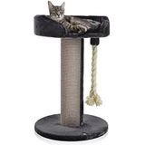 CanadianCat Company ® | Krabpaal - Lounge Ontario XXL grijs met 20cmØ Sisalstamm, ideaal voor grote en zware katten zoals Maine Coon | 65 x 5 cm