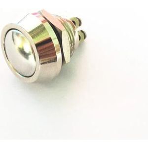 1 stuk 12 mm waterdichte metalen knop bolvormig inching terugstelschakelaar schroef voet deurbel toegangscontrole auto gemodificeerde computerschakelaar