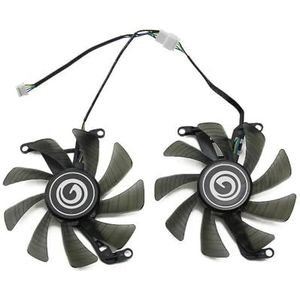2 stuks T129215SU 85mm 4-pins RTX2070 GPU-koeler voor Galax voor GeForce RTX 2070 2060 Super Will grafische kaartventilator
