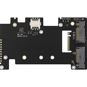 khadas M.2 Slot (M-Key) voor 2280 NVMe SSD's en M.2 Slot (B-Key) voor 4G LTE Modules met Nano-SIM Card Slot 10-Pin GPIO Header 4G Actieve LED