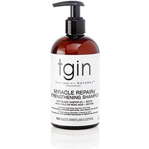 Thank God It's Natural tgin Miracle RepaiRx Strengthening Shampoo For Damaged Hair with Black Castor Oil and Biotin - Repair - Protect - Restore - 13 Oz