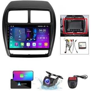 Android 13 GPS-Autoradio voor Mitsubishi ASX 1 2016-2022 9 inch Touchscreen met Bluetooth 5.0/SWC/FM RDS DAB+ Radio/Carplay Android Auto/DSP Video Stereo Speler + DVR Achtercamera(B,NF-1)