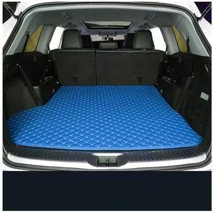 Kofferbakbeschermer Lederen Kofferbakmat Voor Hyundai Voor Palisade 2021-2023 Volledige Dekking Auto-interieuraccessoires Antislip Waterdicht Auto Kofferbakmatten(Blauw)