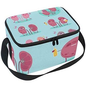 BALII Grappige Menselijke Organen Lunch Tas Koeler Tote Bag Picknick Tas Voor Kinderen Volwassenen Meisjes Jongens