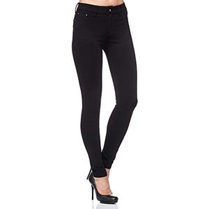Elara Dames Stretchbroek Skinny Fit Jeggings Chunkyrayan A2488 Black 34 (XS)