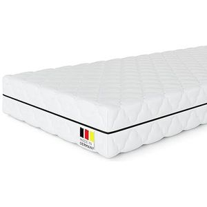 MSS Aqua Deluxe - 7-zone wellness koudschuim matras - 140 x 200 cm x 16 cm (kernhoogte 14 cm) - hardheidsgraad H2 & H3 - Matras Omkeerbaar matras koudschuim OEKO-TEX