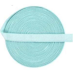 2 5 10 Yard 3/8"" 10mm glanzende nylon bh-band elastische spandex satijnen band schouderband ondergoed lingerie naaien trim-blauwe topaas-5 werven