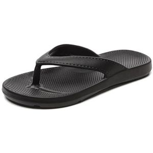 Jhsm-danielfan Flip Flop sandalen voor heren en dames – bieden geweldige ondersteuning en comfort van de voetboog, Zwart, 42.5 EU
