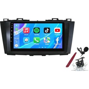 Android 14 Autoradio Sat Navi voor M-azda 5(2010-2015) 9 Inch Touchscreen Multimedia Speler met Draadloze Carplay GPS Navigatie FM RDS Bluetooth 5G-WiFi SWC DSP,M120s
