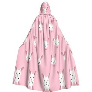 SSIMOO Konijntje schattig opvallend cosplay kostuum cape voor dames - uniseks vampiermantel voor Halloween.