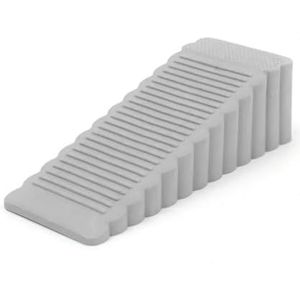 Deurstopwiggen, 1/6 stuks rubberen deurstoppers herbruikbare wigvormige schokabsorberende blokken for meubels(Gray,2PCS)