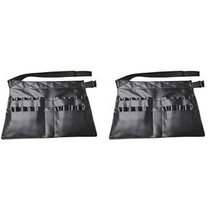 De Zak Multi Zakken van de Make-upborstel met de Riem van de Kunstenaarsriem, 2 Set (zwart), 37x27.5cm, als beschrijving