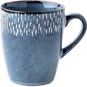 cups Keramische ovenveranderende koffiemok en lepelset met deksel Magnetronbestendig Multifunctionele koffiekop/drinkbeker/theekop-blauw koffie