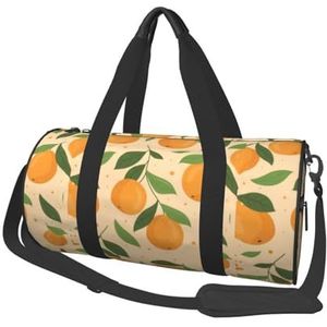 Reistas, sporttas reistas overnachting tas sport weekender tas voor zwemmen yoga, oranje fruit, zoals afgebeeld, Eén maat
