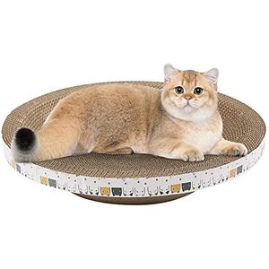Krabplank voor katten, komvormig kattenkrabbord met hoge dichtheid voor kattenkrabben | Indoor kattenmeubels krabpaal voor binnen katten slapen Mumiao