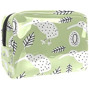 Waterdichte Make-up Pouch Bloemen Roze Make-up Tas Organizer Reizen Zip Toilettas Kleine Cosmetische Case Schoonheid Tas voor Tieners Meisjes Vrouwen