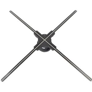 3D-hologramventilator, 3D Hologram Projector Ventilator Afstandsbediening Wifi Bediening 56-99cm Commerciële Reclame Display Hologram Projector 3D Ondersteuning SD-kaart Helderheidseffect(64cm)