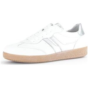 Gabor Lage sneakers voor dames, Wit Zilver 21, 37.5 EU