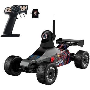 Afstandsbediening auto met 720P HD-camera, 1:24 schaal RC auto's met LED-licht, 2,4 GHz hoge snelheid monstertruck speelgoedvoertuig, radiogestuurde racewagen van hobbykwaliteit vo