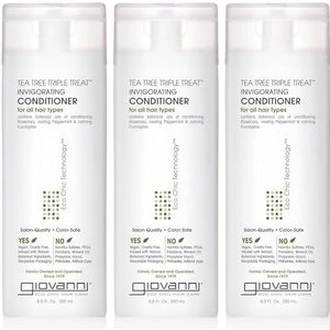 GIOVANNI Tea Tree Triple Treat Invigorating Conditioner, 3 stuks