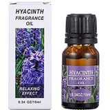 Etherische oliën Aromatherapie - Wateroplosbare Pure Lavendel, Hyacint, Pepermunt Essentiële Olie, 0,34oz 10 ml, voor Diffuser, Kaars, Luchtverfrisser enz. (Verschillende Geuren) (Hyacint)