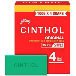 Cinthol Original Deodorant and Complexion Soap - 4 Soap Pack 100g X 4 van Cinthol