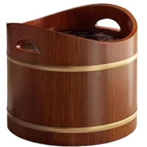 Houten Voetenbad - Voetbad Emmer - 38 x 30 cm - Duurzaam Hout - Voor Pedicure en Ontspanning