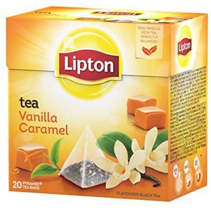 Lipton, Thee met vanille- en karamelaroma, 20 x 1,7 g