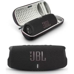 JBL Charge 5 - Draagbare Bluetooth-luidspreker met Megen Hardshell Travel Case met IP67 Waterdicht en USB Charge Out (zwart)