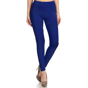 FUNGO Leggings Dames Katoen Leggins - Leggings For Women Lange Leggins Yoga Dames Fitness Broek Dames Yoga Broek fd (40, Donkerblauw)