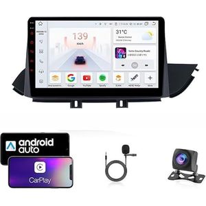 9 Inch Autoradio Compatibel voor Hyundai Elantra 2017-2018 met GPS Navigatie CarPlay Android Auto Acht-Core 4G Bluetooth WiFi MirrorLink Stuurwiel Afstandsbediening(T6 8 Core 4G+Wifi 8G+128G)