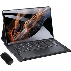 Toetsenbordhoes voor Samsung Galaxy Tab S10 Ultra 14.6 inch 2024 (SM-X920), Ingebouwde Potloodhouder, Magnetisch Afneembaar Draadloos Toetsenbord met Bluetooth Muis
