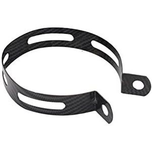 Uitlaat Ontsnapping Motorfiets Universele 51mm Koolstofvezel Uitlaat Uitlaat Klemmen Pot Silencer Pijp Hanger Beugel Vaste Ring Ondersteuning Uitlaat Uitlaatpijp (Kleur : 90mm ss)