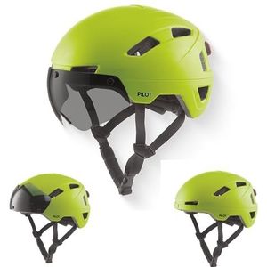 GOOFF® PILOT 3 in 1 Speed pedelec helm met afneembaar vizier - NTA gecertificeerd - lichtgewicht fietshelm met LED licht - voor vrouwen en mannen