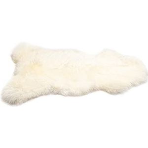 Decorating Sheepskins Lamsvacht echt wit 110-120 cm, geurloos, zacht schapenvacht echt groot, vachttapijt wit, vacht voor stoelen, schapenvacht, lamsvachten