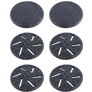 Asiaark Vervangende koppen voor elektrische voetvijlen, 6 stuks slijpkoppen voor harde huidverwijderaar