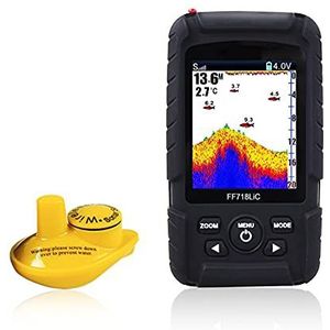 Onderwaterviscamera, Draadloze Draagbare Fish Finder 45m / 145 Voetende Diepte Waterdichte Sonar Ocean River Lake Fish Detector met