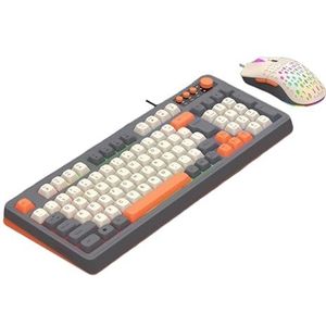 STBQHG MultiSystems 98Keys Draadtoetsenbord met ARGB-Verlichting Ergonomisch bouwt Toetsenbord en het Lange Laatste Schakelaarsleven