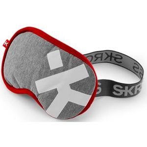 SKROSS - Deluxe Sleep Mask - Masker voor slapen op de vliegreizen, auto's, trein. Zachte ogen maskers blokkeert 100% licht - wasbaar - grijs