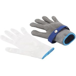 Metalen Handschoenen Snijbestendige Handbeschermer Huishoudhandschoenen Slijtvast Heren Dames For Arbeid Tuinieren Keukengereedschap (Size : L)