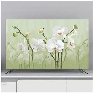 WLTYSM Tv-hoes, tv-hoes, bescherming, stofkap, huishouden, hangende tv, stofkap voor thuis, universele bloemen, decoratie, eenvoudige tv-displaybeschermers (C, 32 inch 80 x 50 cm)