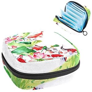 Maandverband Opbergtas, Menstruatie Cup Pouch Tampon Bag, Periode Pads Houder Organizer voor Vrouwen Meisjes, Vislotus
