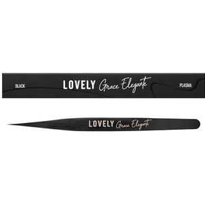 LOVELY Grace Elegante wimperpincet voor wimperverlenging, recht, standaard straight, hoogwaardige roestvrijstalen pincet voor wimpers, 1:1-techniek, isolatie, individuele wimpers, ontlast de pols