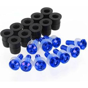 Windscherm Bouten Schroeven Voor CB500X CB 500X 2013-2022 5mm 10PCS Motorcycle Voorruit Bouten Moeren(Blauw)