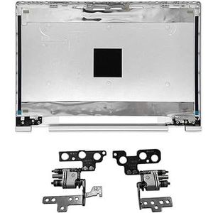 WANGHUIH LCD Back Cover Bovendeksel & Screen Axis Scharnieren Compatibel met HP Pavilion X360 14-cd 14-cd005ns Serie (A1+H L22239-001 zilver)